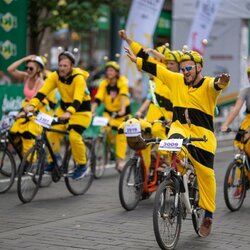 Vilniaus centre riedėjo velniukas, mergelė su tautiniais rūbais ir kamanių būrys | Pitlane/Ryčio Šeškaičio nuotr. 2