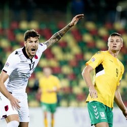 Lietuvių ir albanų rungtynės | Luko Balandžio / BNS foto nuotr. 2