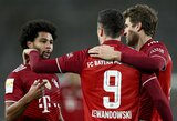 S.Gnabry pelnė „hat-tricką“, R.Lewandowskis pridėjo dublį, o „Bayern“ iškovojo triuškinamą pergalę