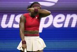 „Galiu atsitiesti net tada, kai aikštėje jaučiuosi prasčiausiai gyvenime“: po dvigubų klaidų pravirkusi Coco Gauff tribūnose rado įkvėpimo šaltinį ir šventė pergalę
