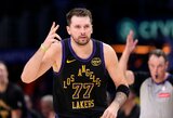 Prie pavojingos ribos priartėjęs Dončičius vedė „Lakers“ į pergalę