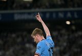 Po traumos į rikiuotę sugrįžti besiruošiantis K.De Bruyne: „Noriu būti geriausias“