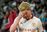 P.Guardiola pasakė, kiek laiko negalės žaisti K.De Bruyne