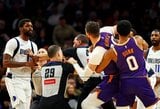 „Suns“ ir „Mavericks“ rungtynėse – krepšininkų smūgiai