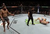 Pagrindinė UFC turnyro Londone kova apmaudžiai baigėsi vos po 15 sekundžių: T.Aspinallis patyrė kelio traumą
