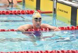 Plaukimo čempionate Šefilde E.Pašakinskaitė atnaujino Lietuvos moterų rekordą