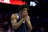 „76ers“ teks verstis be lyderio – Embiidui prireikė operacijos