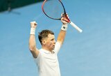 R.Berankis su ukrainiečiu vos per valandą įveikė pirmą pagal skirstymą turnyro porą