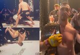 M.Bukauskas nokautu susigrąžino „Cage Warriors“ čempiono diržą, pagrindinė kova neįvyko dėl autoavarijos