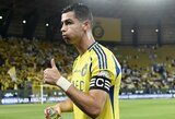 Dublį pelnęs Cristiano Ronaldo pasižymėjo fantastiško grožio įvarčiu