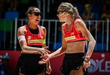 Dvi Lietuvos paplūdimio tinklinio poros tęsia fantastišką žygį elitiniame turnyre Brazilijoje