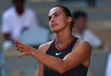 „Roland Garros“: Osaka nugalėjo olimpinę vicečempionę, Sabalenka kreipėsi į prancūzus