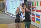 Rekordais paženklintose varžybose R.Vainauskytė laimėjo du Europos jaunimo jėgos trikovės čempionato medalius