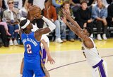 „Thunder“ trečią kartą sutriuškino „Lakers“