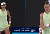 „Australian Open“ turnyre – rusei „kniaukę“ sirgaliai, vienodos žaidėjų suknelės ir įspūdingas M.Kostiuk išsigelbėjimas