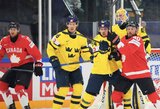 Pasaulio ledo ritulio čempionato startas: suomių pergalė prieš vokiečius ir Kanados triumfas prieš Švedija