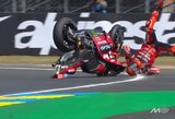 Jorge Martinas Le Mane nepaliko vilčių varžovams, Marcas Marquezas krito lemiamu metu