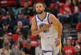 Fantastiškas Curry priartino „Warriors“ prie atkrintamųjų