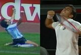 Pasaulio futbolo čempionato finalo didvyrio sūnus iškovojo istorinę pergalę ATP turnyre