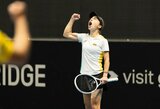 Billie Jean King taurė: Lietuvos tenisininkės pergalingai pradėjo išlikimo dvikovą
