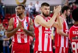 Eurolygos sezonas prasidėjo puikiu R.Giedraičio žaidimu ir triuškinančia „Crvena Zvezda“ pergale