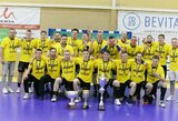 Lietuvos čempionais trečius metus iš eilės tapę „Šviesos“ rankininkai susižėrė visus titulus