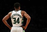 G.Antetokounmpo vakaras - išplėšė pratęsimą ir pergalę bei aplenkė NBA legendą