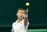 7 dvigubas klaidas padaręs R.Berankis jau pirmajame rate baigė pasirodymą turnyre Kinijoje