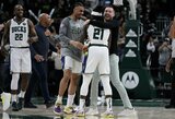 Spurtavusi „Bucks“ paskutinėmis sekundėmis palaužė „Heat“ 