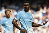 Vėlyvi gynėjų įvarčiai leido „Manchester City“ laimėti pirmąsias „Premier“ lygos rungtynes