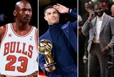 TOP-50 daugiausiai per karjerą uždirbusių sportininkų: dominuoja M.Jordanas ir krepšininkai, C.Ronaldo lenkia L.Messį
