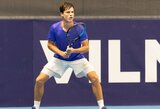 ATP „Challenger“ turnyras Graikijoje – be Berankio, bet su istoriniu Vasiliausko debiutu