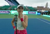 Nuo kvalifikacijos startavusi veteranė netikėtai tapo WTA 250 turnyro nugalėtoja, Lys išsprūdo keiksmažodis