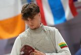 Danielius Juras pasaulio jaunimo fechtavimo čempionate laimėjo 5 kovas