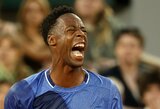 Jautrus ir ašaromis palydėtas vakaras Paryžiuje: Gaelis Monfilsas po penkių setų dramos visam laikui atsisveikino su „Roland Garros“ turnyru