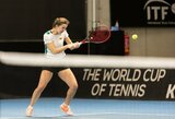 Prakeiksmas nutrauktas: Justina Mikulskytė pirmą kartą karjeroje laimėjo WTA 125 turnyro mačą