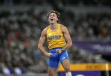 Neįtikėtina: Armandas Duplantis 14-ą kartą pagerino pasaulio rekordą ir trečią kartą iš eilės iškovojo pasaulio čempiono titulą