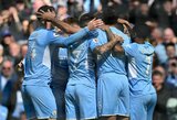 G.Jesusas pelnė 4 įvarčius, o triuškinamą pergalę iškovojęs „Man City“ sutvirtino „Premier“ lygos lyderio poziciją