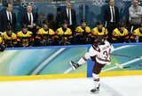 Latvijos rinktinė po 12 metų pertraukos iškovojo olimpinę pergalę: parklupdė NHL žvaigždžių pilną Vokietijos rinktinę