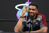 Giannis paaiškino, kodėl į „Heat“ nesikviečia LeBrono