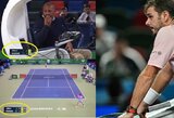 Šanchajuje – raketę į dvi dalis sulaužęs S.Wawrinka ir absurdiška teisėjo klaida, kurios niekas nepastebėjo