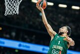 „Žalgiris“ prieš „Baskonia“ versis be trijų žaidėjų, dar vieno likimas paaiškės tik prieš rungtynes