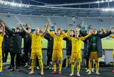 Panaikintas dviejų įvarčių deficitas ir fantastiškas G.Gineičio šūvis: Lietuva iškovojo pirmą tašką Pasaulio taurės atrankoje
