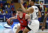 CSKA su rezultatyviu M.Grigoniu nukovė ASVEL komandą