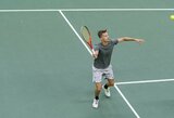 J.Tverijonas po 3 setų kovos pasitraukė iš „Challenger“ turnyro Vilniuje kvalifikacijos
