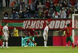 Dublį per 7 minutes pelnęs C.Ronaldo išplėšė Portugalijos rinktinei pergalę ir tapo visų laikų rezultatyviausiu žaidėju rinktinėse 
