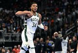 Įspūdingas G.Antetokounmpo vedė „Bucks“ į dar vieną pergalę