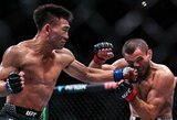 Danielis Cormier paaiškino, kodėl Nurmagomedovas „užmigo“: „Tai yra viena blogiausių vietų, kur galima gauti smūgį“