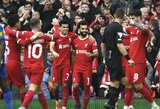 Ankstyvą įvartį praleidęs „Liverpool“ namuose nugalėjo „Brighton“