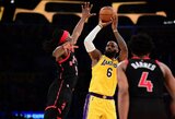 „Lakers“ komanda pripažino „Raptors“ pranašumą